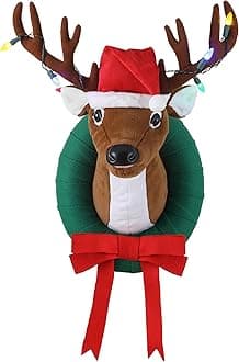 Mr. Christmas 17" Animated Singing Reindeer, Motion-Activated with 5 Songs & LED Lights