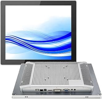 GreenTouch 10.4 Inch Industrial Embedded Touchscreen Monitor, PCAP Multi-Touch Screen Industrial Front IP65 Monitor - HDMI+VGA+DVI - 800 x 600 Resolution