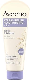Stress Relief Moisturizing Body Lotion with Lavender, Natural Oatmeal and Chamomile & Ylang-Ylang Essential Oils to Calm & Relax, Non-Greasy, TSA-Approved Travel Size, 2.5 oz (Pack of 3)