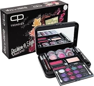 – Fashion N Style Makeup Kit No. 74 for Ladies & Girls | Perfect Makeup Gift Set for Women with Eyeshadow, Lip & Contour Palette, Eyebrow, Eyeliner & Lip Pencils, Compact Powder & Mirror