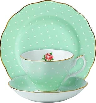 Royal Albert Polka Rose Vintage 3-Piece Place Setting