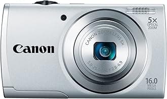 Canon PowerShot A2500 16MP Digital Camera with 5x Optical Image Stabilized Zoom with 2.7-Inch LCD (Silver) (OLD MODEL)