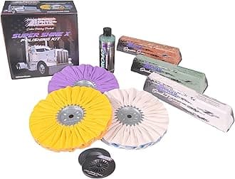 Zephyr - Super Shine X Big Rig Aluminum Polishing Kit - Metal Polishing Kit Made for Big Rigs, Fuel Tanks, Wheels & More
