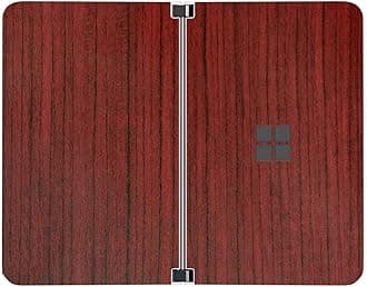 SopiGuard ステッカー Surface Duo Phone エッジツーエッジ精密ビニールスキンラップ(ウッドダーク)