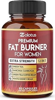 Premium Weight Loss Pills for Women, The Best Fat Burners for Women and Men, Energy Pills, High Potency with Green Tea Extract 98%, 2 Months Supply