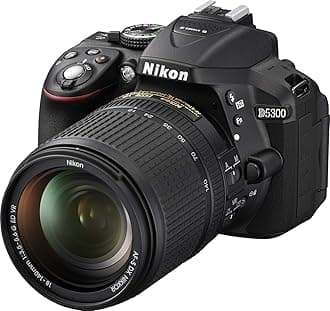 Nikon D5300 DSLR Camera in Black with 18-55mm AF-P VR Lens