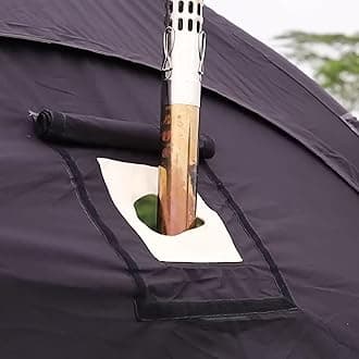 Coody | Rbm Outdoors Koala/Hub/Octopus Inflatable Tents for Camping with Stove Jack, 2/8/10 Person Luxury Canvas Blow Up Tent, 2 Room, Easy Setup Casa de Campaña, Large Inflatable House with Pump