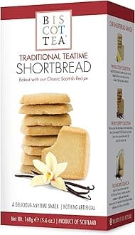 BISCOTTEA Traditional Shortbread Cookies (8 Cookies)
