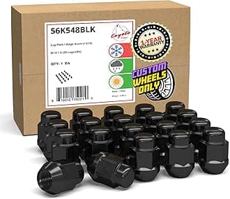 Black Hex Lug Kit