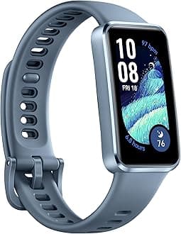 HUAWEIBand 10 Smartwatch Aluminum Alloy Case up to 14 Days Battery Life iOS Android Average Sleep HRV and Sleep Insights with an AI-Powered Fitness Monitoring Tracker Sleep Breathing (Blue)