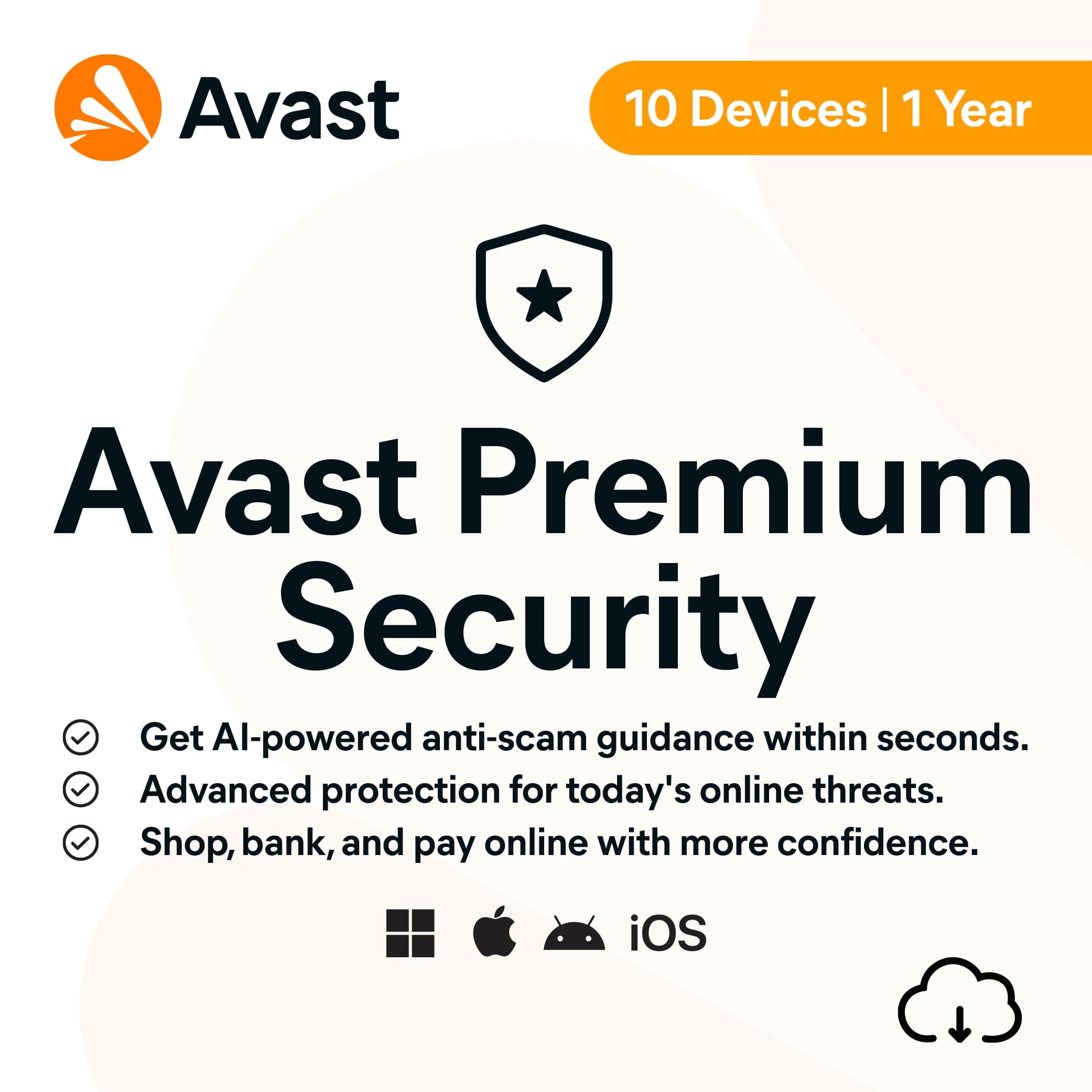 Avast Premium Security 2026 | 10 Devices | 1 Year | Activation Code by email