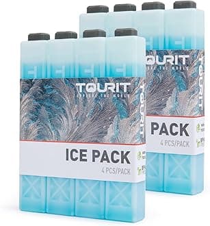 TOURIT Ice Packs for Coolers Reusable Long Lasting Freezer Packs for Lunch Bags/Boxes, Cooler Backpack