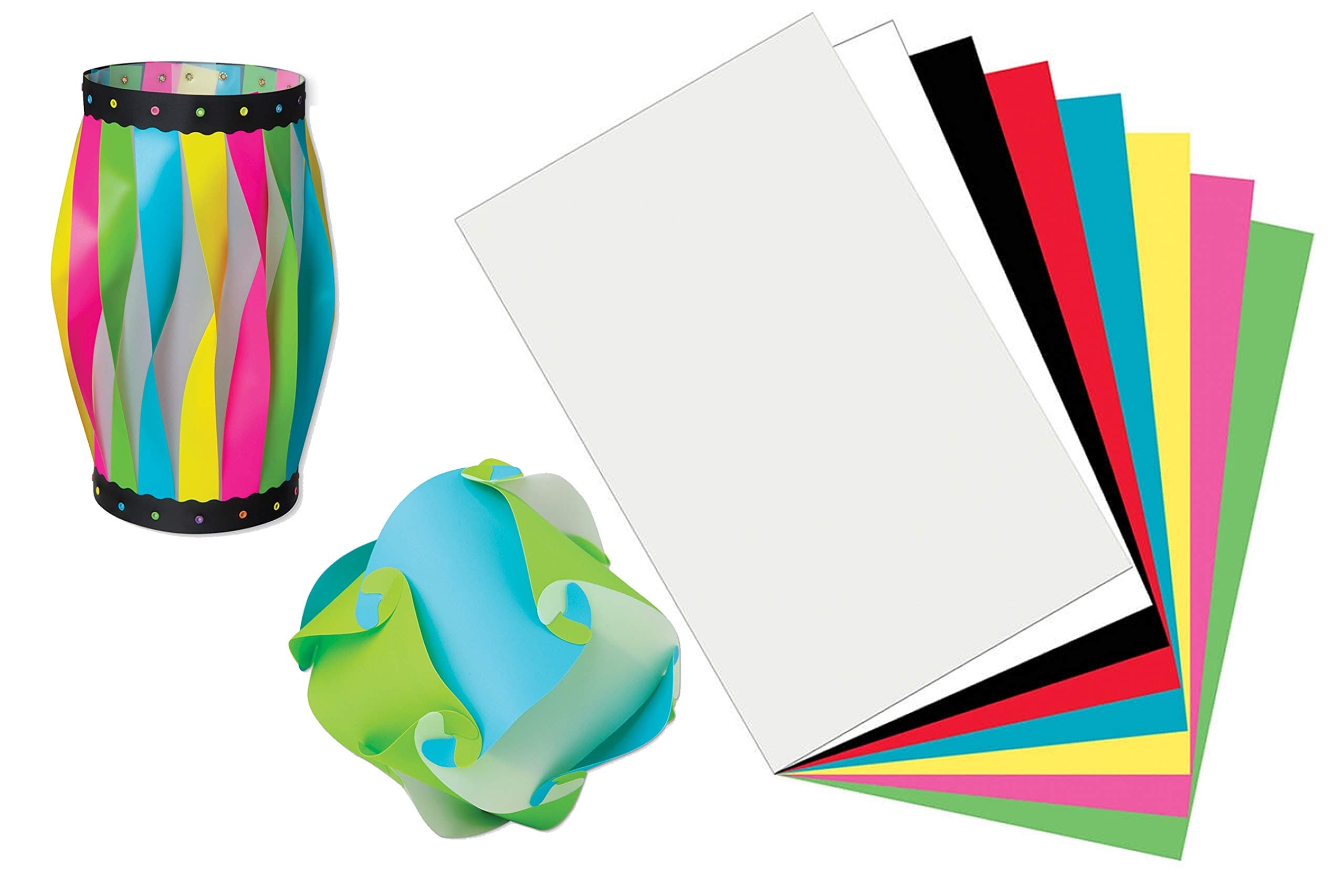 Plastic Art Sheets, Polyethylene Craft Sheets, 8-Pack - Durable, Flexible and Versatile 3-D Art, Great for Drawing, Painting, Marbling, Collages and Monoprints - 11 x 17” - Assorted Colors