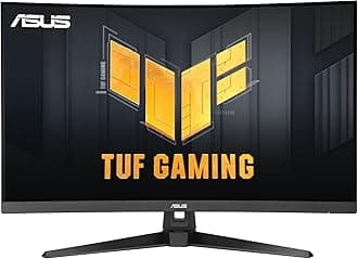 ASUS TUF Gaming 31.5” 1440P Curved HDR Gaming Monitor (VG32WQ3B) – QHD (2560 x 1440), 180Hz, 0.5ms, 1500R, Extreme Low Motion Blur, FreeSync, 90% DCI-P3, Shadow Boost, DisplayWidget, 3 yr Warranty