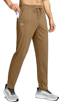 Mens Sweatpants with 4 Pockets Tapered Track Athletic Slim Fit Pants for Running, Exercise, Workout, Gym