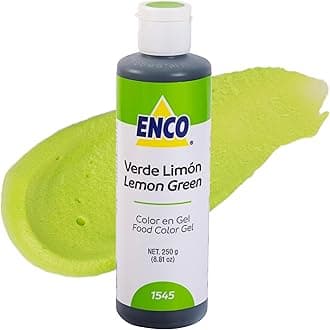 ENCO Food Coloring Gel Lime Green 8.8 oz (250g) Concentrated, Vegan