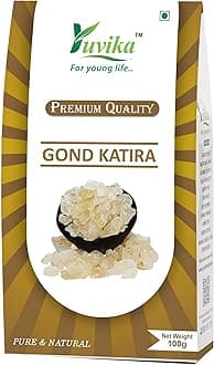 Yuvika Gond Katira - Tragacanth Gum - Astragalus Gummifer - Badam Pisin 100 Grams