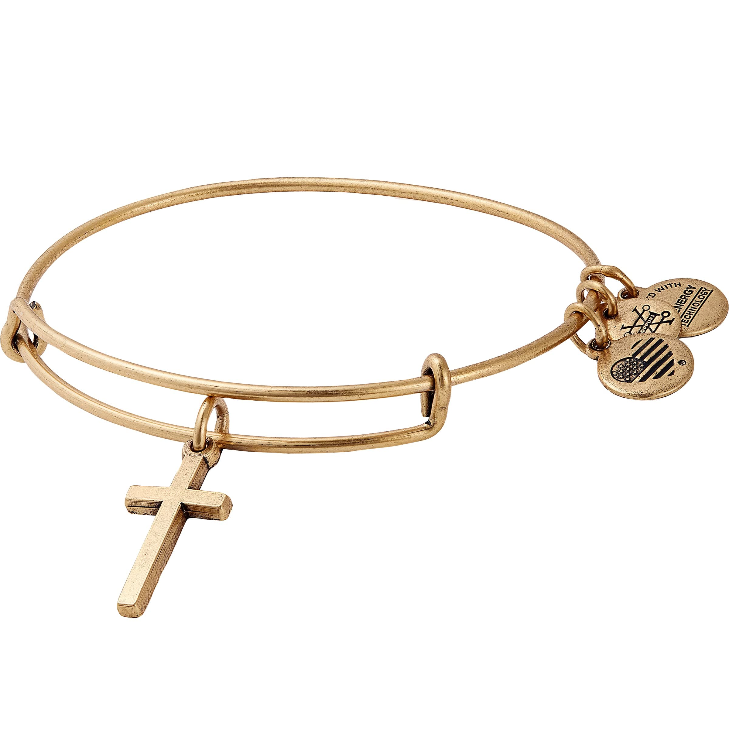 Cross Charm Bangle