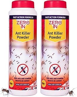 Ant Killer Outdoor Powder-Ready-to-Use Permethrin Insecticidal Ant Powder for Ants, Cockroaches, Earwigs & More-Covers 45m² for Indoor & Outdoor Use-Kills Pests on Contact, 450g Multi Packs X2