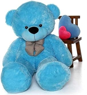 6 Feet Sky Blue Giant Teddy Bear Soft, Plush,Cuddly Stuffed Animal For Kids, Birthdays, Anniversaries, Valentine'S Day,Special Occasions Large Huggable