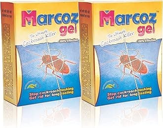 Marcoz Gel Ultimate cockroach killer gel for home Kitchen Safe, Odourless, Fast and Convenient Powerfull 20g Pack of (2)
