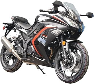 X-PRO 250cc 6 Speed EFI Fuel Injection Dirt Bike Motorcycle Bike Street Bike Motorcycle Assembled in Crate (Black)