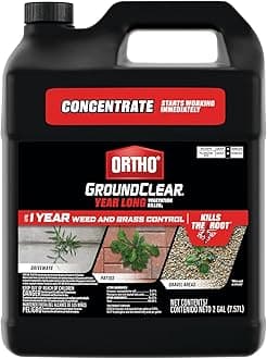 Ortho GroundClear Year Long Vegetation Killer1 Concentrate, Kills Weeds and Grasses, Prevents Unwanted Weeds and Grasses for up to 1 Year, 2 gal.