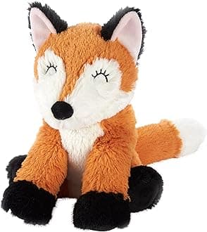 Warmies Plush Fox Microwavable Weighted, Cuddly Soft Toy Scented with French Lavender, Weighted Teddy Suitable for Adults and Children