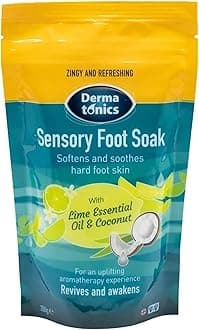 Dermatonics Sensory Foot Soak | Softens & Soothes Hard Foot Skin | With Lime Essential Oil & Coconut | Relieves & Awakens | Suitable for Vegans | 350 g