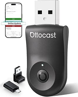 OTTOCAST Mini 2025 2-in-1 Wireless CarPlay/Android Auto Adapter, 5GHz WiFi, Auto Connect for 2016+ Cars