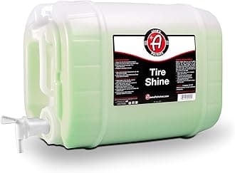 Adam's Polishes Tire Shine 5 Gal - Spray Tire Dressing W/ SiO2 For Non Greasy Car Detailing | Use W/Tire Applicator After Tire & Wheel Cleaner | Tire Ceramic Coating Car Wax Like Tire Protection