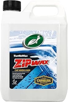 Turtle Wax Zip Wax Car Shampoo 2.5L - Dissolves Tough Stains & Soils with Streak Free Rinsing - Dual Action Concentrated Car Wash & Carnauba Car Wax - Easy to Use, Wash, Rinse & Dry for a Showroom