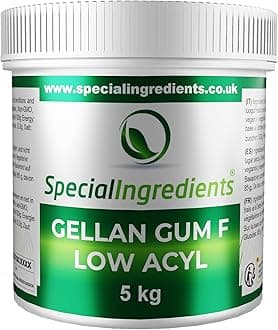 Gellan Gum Low Acyl 5kg Premium Quality Powder Non-GMO, Gluten Free – Recyclable Container