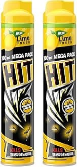 Flying Insect Killer - Mosquito & Fly Killer Spray (700ml) | Lime Fragrance | Instant Kill | Protection from Dengue & Malaria, pack of 2