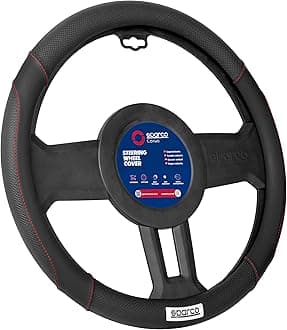 SPARCO SPC1113BK Steering Wheel Cover C1113 Black Universal CAR