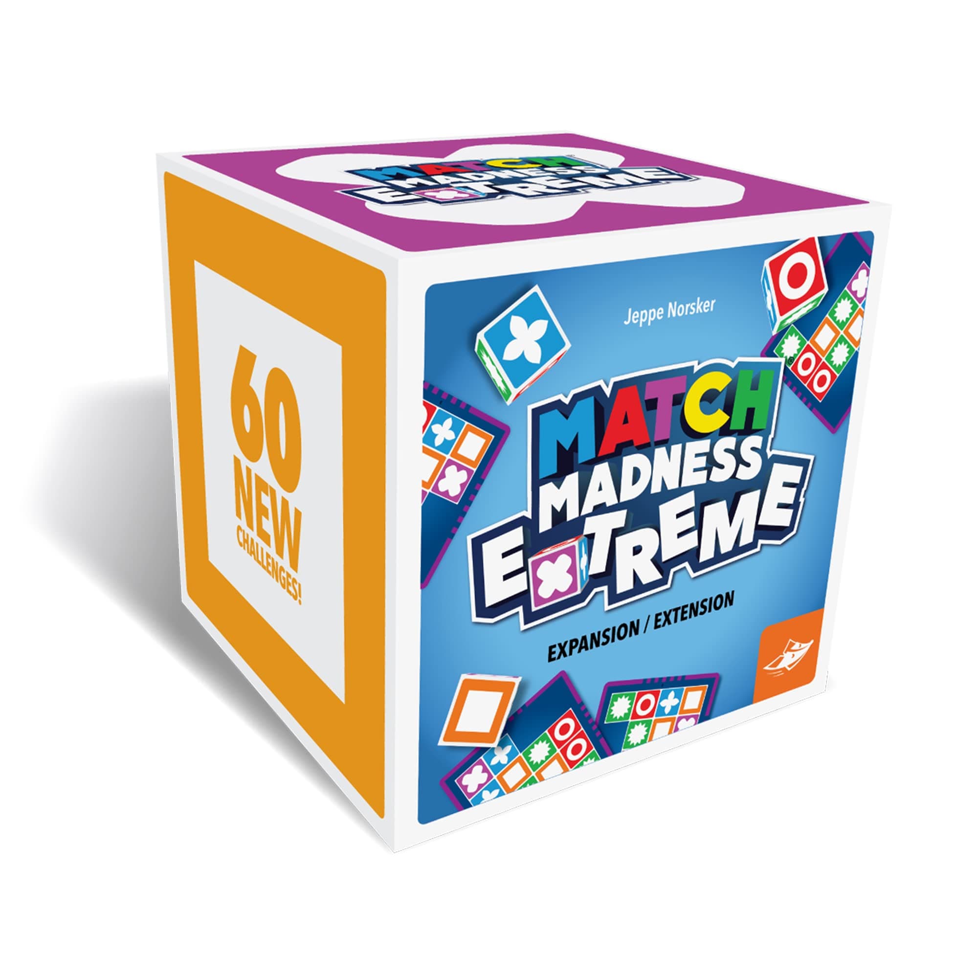 FoxMind Games: Expansion Pack -Match Madness Extreme Used with Original Match Madness Pattern Matching Puzzle Game, 60 New Challenge Cards, Fast-Paced up to 4 Players, Ages 7 and up