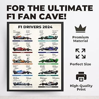InkFlow Car Racing Poster - Sports Car Racing Art - Gift for Men, Women - Great Wall Decor for Garage, Living Room or Office - 8x10 UNFRAMED CANVAS Wall Art