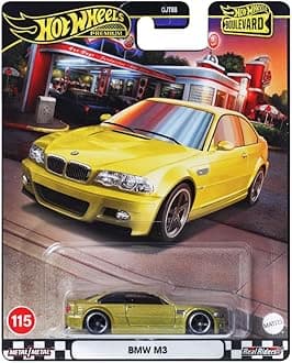 Hot Wheels Boulevard BMW M3 1:64 Scale Die-Cast Car, Gold