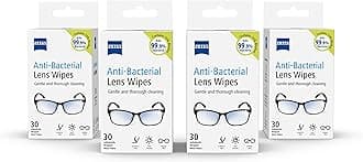 ZEISS Anti-Bac Lens Wipes, Pack of 120