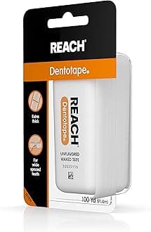 Reach Dentotape Waxed Tape, Unflavored 100 Yards, 1 Count (Pack of 2)