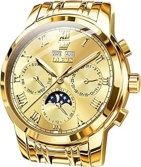 OLEVS Mens Automatic Watches Self Winding Mechanical Luxury Dress Stainless Steel Waterproof Wrist Watches for Men