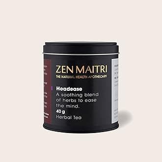 Headease Herbal Tea Natural Relief for Headaches & Migraines | Zen Maitri Herbal Tea Blend Crafted by Medical Herbalists | (40g)