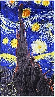100% Silk Scarf, Artists Collection (van Gogh & Monet)