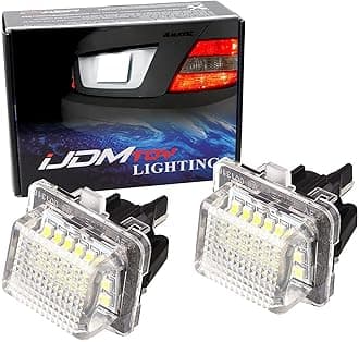 iJDMTOY 18-SMD Error Free LED License Plate Light Lamps, For Mercedes-Benz C E S Class
