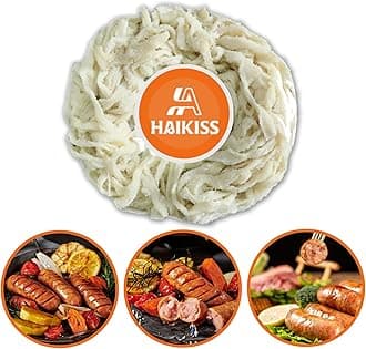 Natural Hog Sausage Casing, Edible Casings for Sausage Making, Grade A, Great for Snack Sticks, Italian Sausage, Hot Dog Casing, Breakfast Sausage Links and Most Sausage -10M/32ft,Φ36-38mm