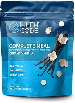 Complete Meal Replacement Powder | High Protein | Creamy Vanilla Flavor | 15 Servings