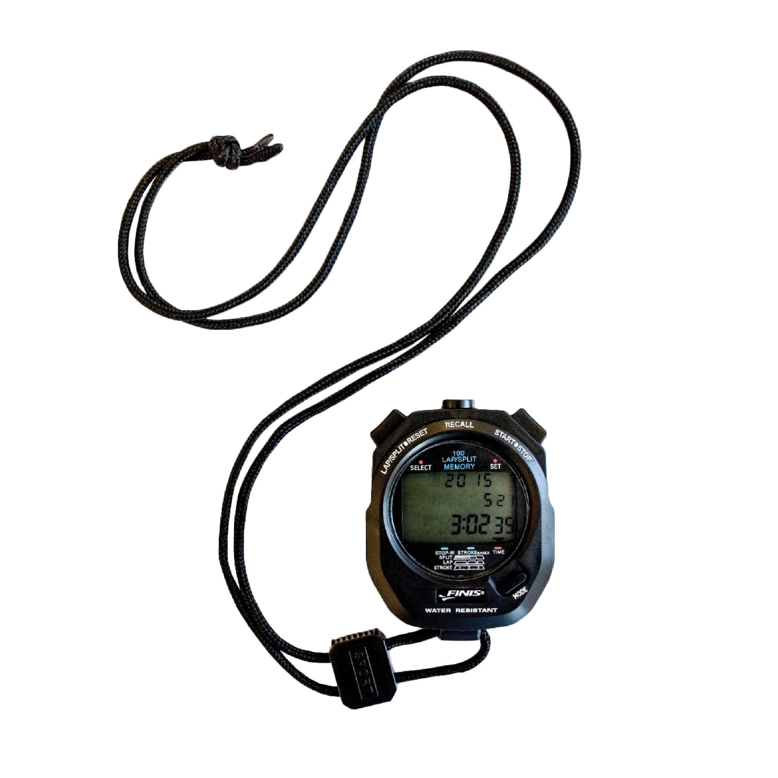 FINIS Waterproof Stopwatch for Swim Training - 300 Split Memory - Stroke Rate Mode - Easy-Read Display