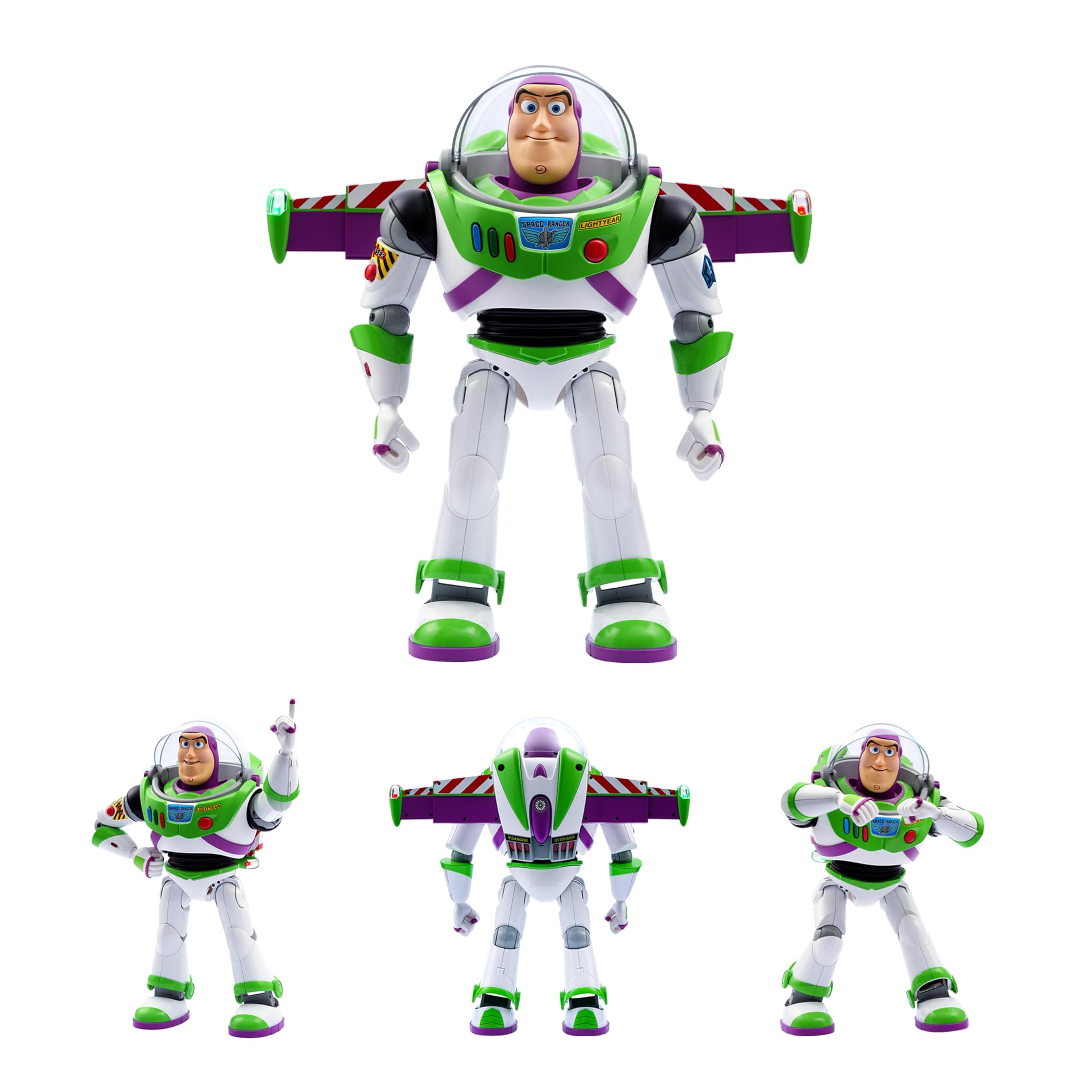 Buzz Lightyear Interactive Robot – Voice & App Controlled Smart Toy with Realistic Movements, 200+ Audio Clips, Mini Theater Mode, Programmable Actions, Extendable Wings, Laser & LED Effects