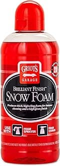 Griot's Garage Brilliant Finish Snow Foam, Foaming Car Wash Soap for Deep Cleaning and Glossy Shine, Use with Foam Cannons or Foaming Sprayers, 10848, 48oz