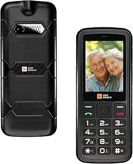 AGM M9 Feature Phone, 4G LTE Unlocked Dual SIM, 3 Card Slots/128GB TF Expand, Large Buttons & Font, Speed Dial, Rugged Basic Cellphone with FM Radio & Flashlight, IP68 Waterproof/Drop-Proof/Dustproof